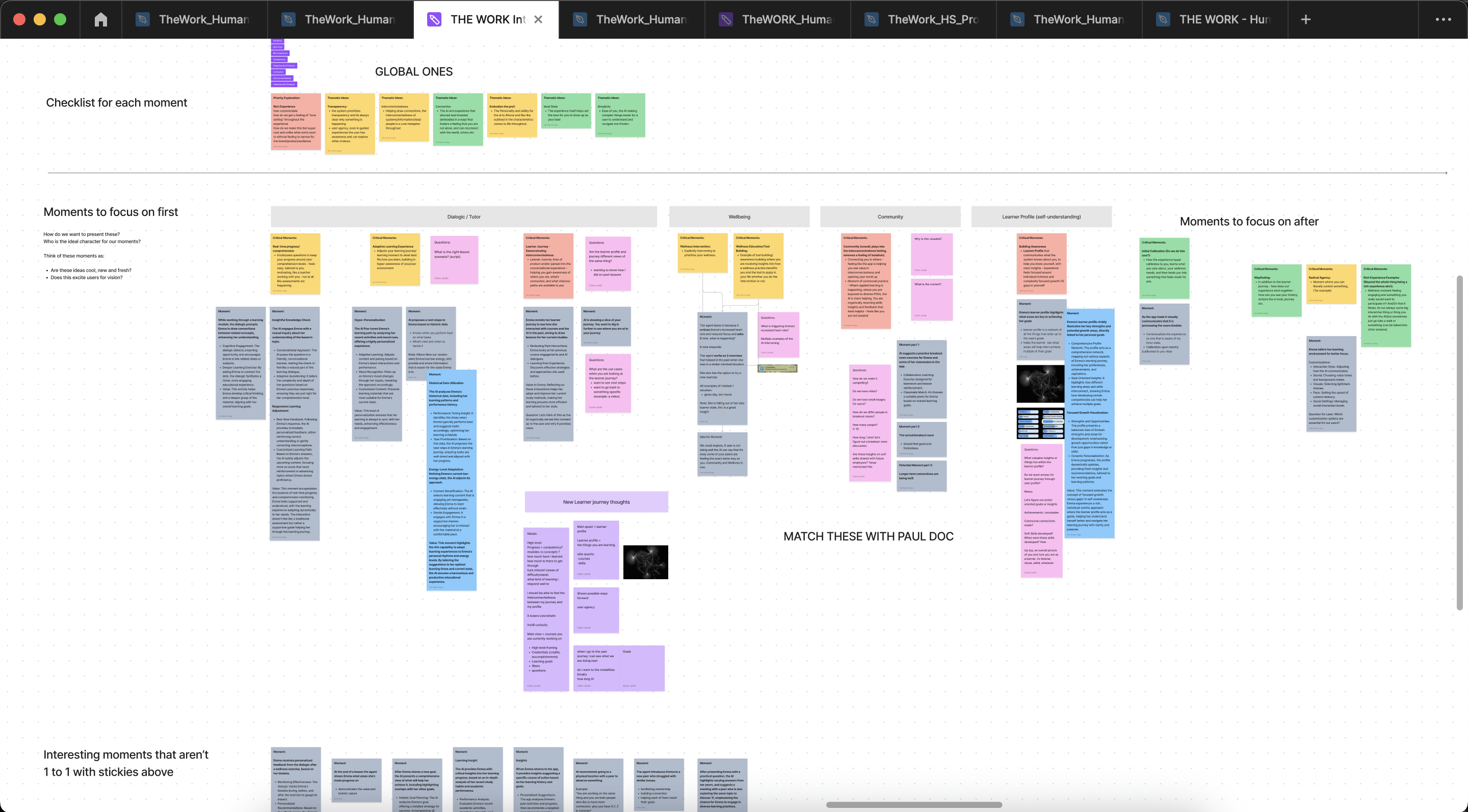 Key moments and features 5 more stickies