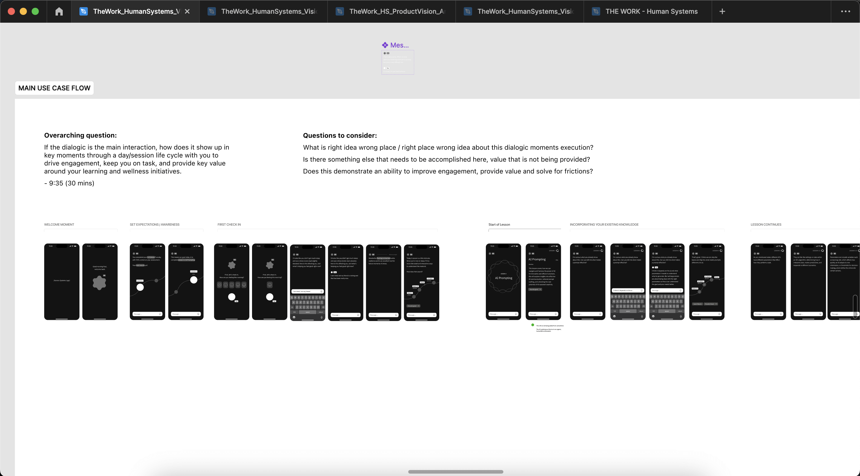 Human Systems initial vision ready to be presented to the client 1