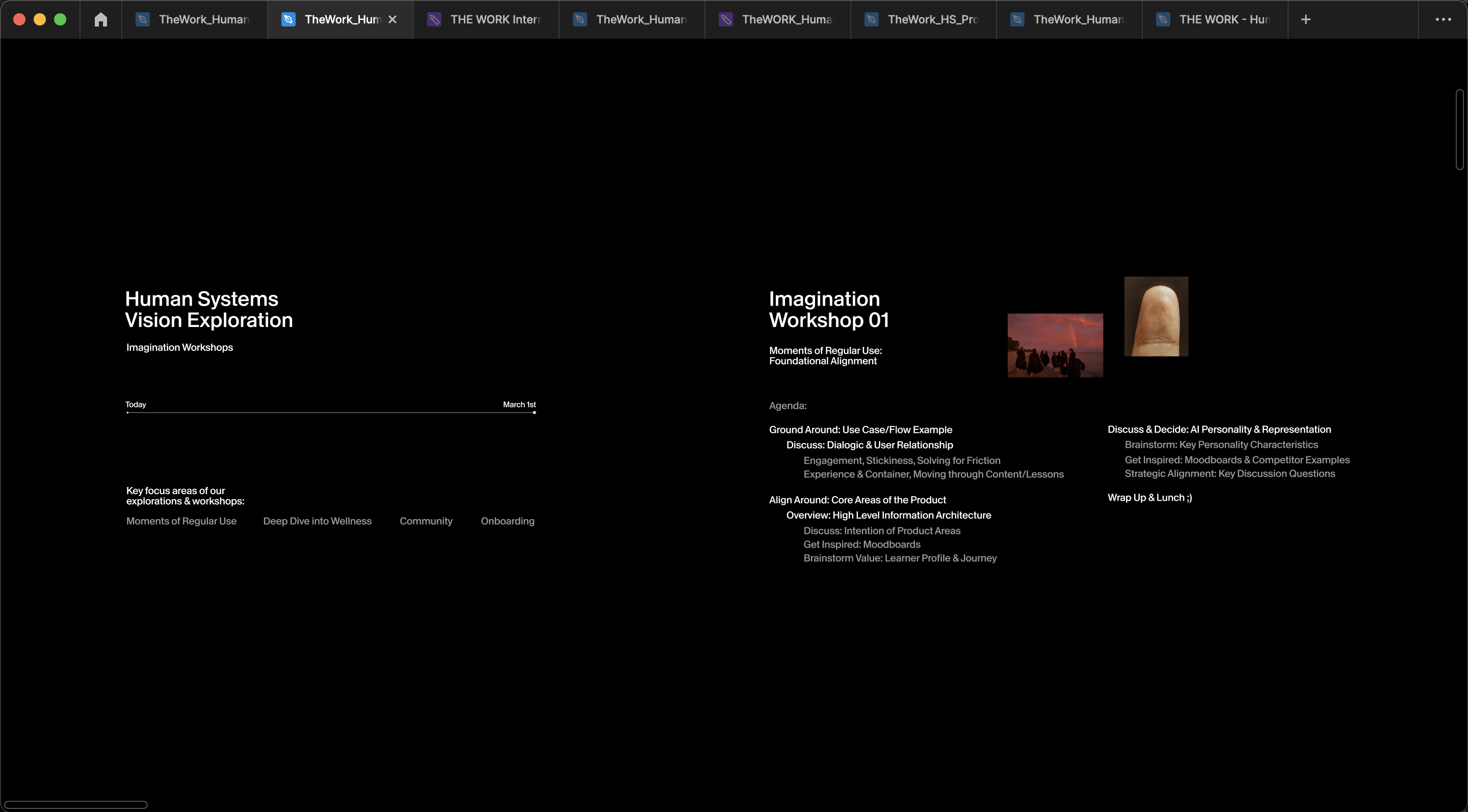 MOTI desktop app showing history screens empty states and filled states